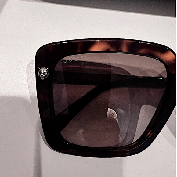 GUCCI GG0216S 002 Havana Oversized Square Sunglasses main image 5